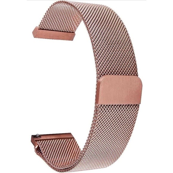 For Apple iWatch Series-Metal Stainless Steel Bands Rainbow & Pink (1) Set of 2 - Picture 5 of 10